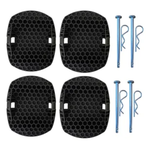 Royal Deluxe Jack Pads x 4 Metal Pins Levelling Corner Feet R869