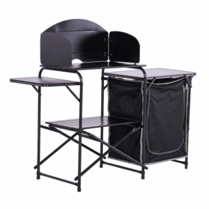 Quest Oregano Camping Kitchen Stand - Black F3101