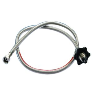 450mm Stainless Steel Hose Pigtail Propane Handwheel SS450PRO