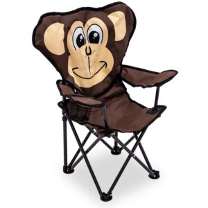 Quest Childrens Monkey Design Fun Folding Camping Chair Caravan Festivals 5203-M