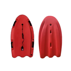Riber Body Board Coil With Wrist Leash – Red