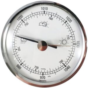 Crusader Caravan Small Chrome Bezel Barometer H162