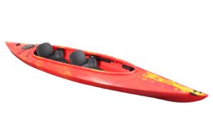 Riber Two Man Sit in Kayak Red. 