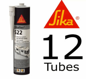 Box of 12 - White Sikaflex 522 Caravan - BG170-12