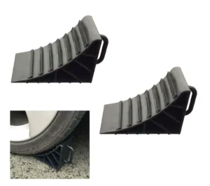 Leisurewize Plastic Wheel Chock X 2 BLACK - LWACC72