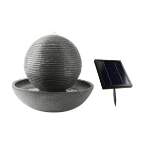 Gardenwize Solar Ball Water Feature With Battery Back-up GW566