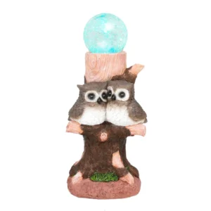 Gardenwize Solar Owl Multi Colour Ball Light  GW536