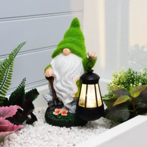 Gardenwize  Gonk Ornament With Solar LED Lantern GW446