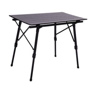 Quest Elite Brenig Slatted Black Camping Table F4006BL