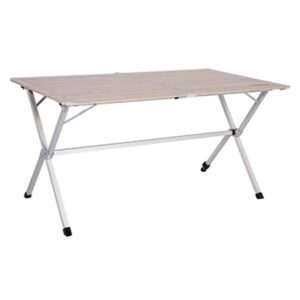 Quest Elite Derwent Slatted Table - Light Wood Camping Table F4004LW