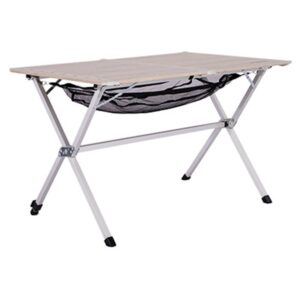 Quest Elite Neagh Slatted Table - Light Wood  F4002LW