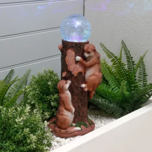 Gardenwize Solar Meerkat Colour Changing Ball Light GW538