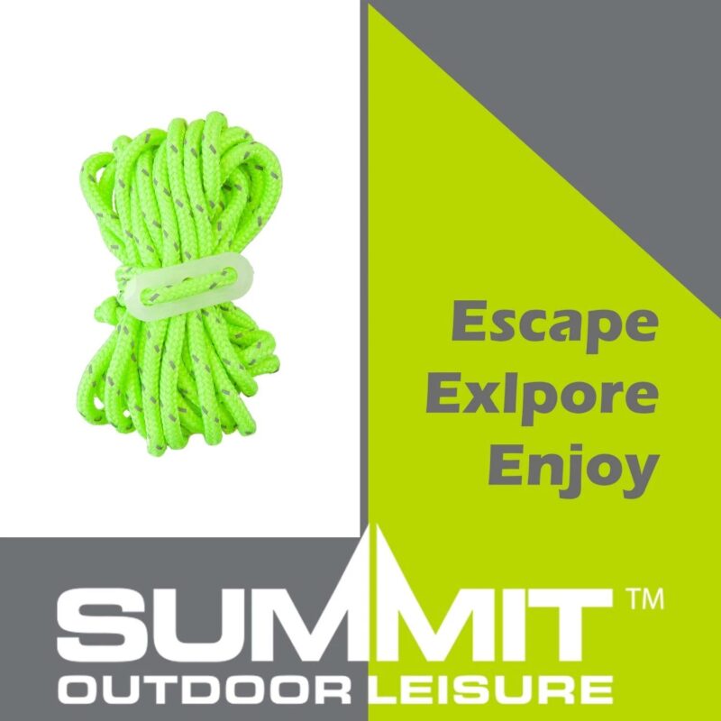 Summit Guy Ropes High Visibility With Tensioners x 4 - SUM583011 - Image 5