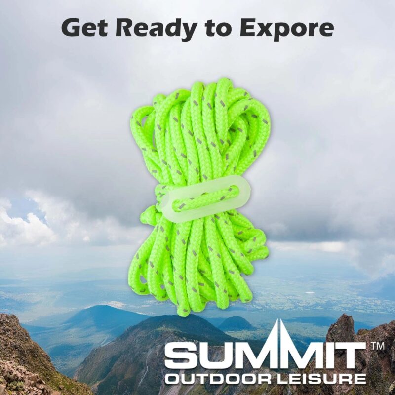 Summit Guy Ropes High Visibility With Tensioners x 4 - SUM583011 - Image 7