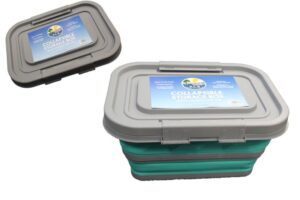 PLS Aqua/Grey - Collapsible Storage Box with Handle HW5041