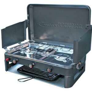 Outdoor Revolution Twin Burner Gas Cartridge Stove & Grill Camping COOK2105