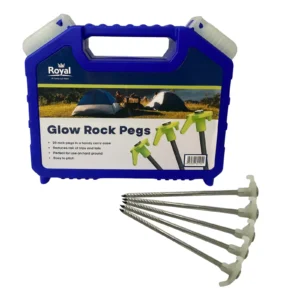 Royal Leisure Tent Awning Glow Pegs x 20 Cary Case L244