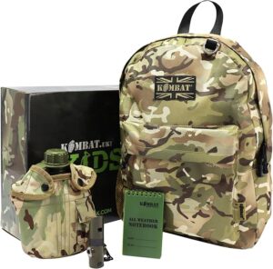 Kombat UK Kids Military Patrol Pack Set With 18L Ruckack – BTP Camo