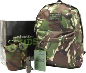 Kombat UK Kids Military Patrol Pack Set With 18L Ruckack – DPM