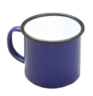Falcon Traditional Genuine Enamel Mug 1/2pt 0.28lt Blue Blue Enamel 547B