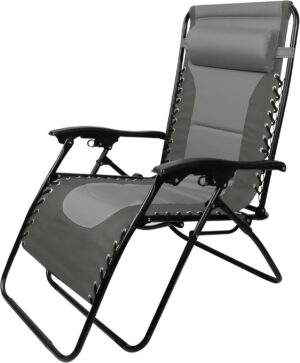 Leisurewize Oversized Zero Gravity Reclining Chair XL Folding Lounger LW729