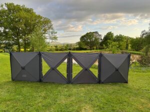 PLS Pop-up Instant Windbreaker 4 Panel 480cm x 120cm Caravan Motorhome RC24100