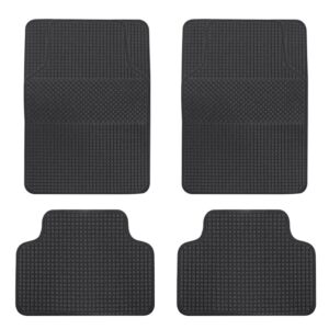 Streetwize Universal Heavy Duty Rubber Mat Set - Set Of 4 - Anti Slip - SWCM100