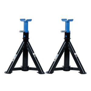 Axle Stands 2 Ton Fixed Base Adjustable Height Stands Car Van Garage SW2TAS