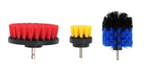 Streetwize 3 Piece Car Home Floor Scrub Brush Quick Deep Cleaning Drill Set