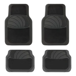 Streetwize Azura Combination Rubber Carpet Mat Set of 4 Black / Carbon SWCM108