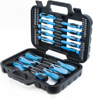 Streetwize Screwdriver Bit Set 58 Pieces Flat Cross Hex Star Square SWTOOL16