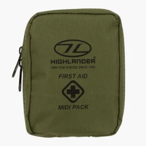 Highlander Military First Aid Kit Midi Pack Green Medical Pouch FA104