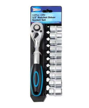 Streetwize 11-piece 1/2” Ratchet Driver Socket Set - SWTOOL27