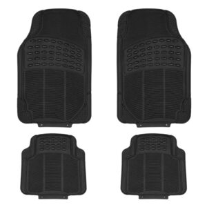 Streetwize 4 Piece Heavy Duty Rubber Explorer Car Van Mat 4x4 Set SWEMB