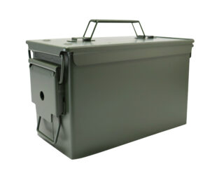 Kombat UK 50 Cal Ammo Tin, Heavy Duty Steel Military Army