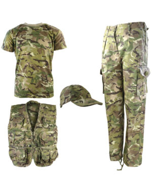 Kombat Kids Explorer Army Kit Military Combat Soldier Outfit BTP Camo
