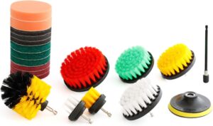 Vehicle Detailing Drill Brush Set 20pcs Car Cleaning Polishing Kit SWCR39